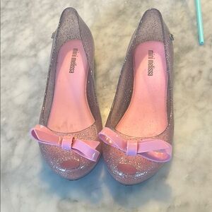 Mini Melissa Pink and Silver Flats for Everyday Comfort